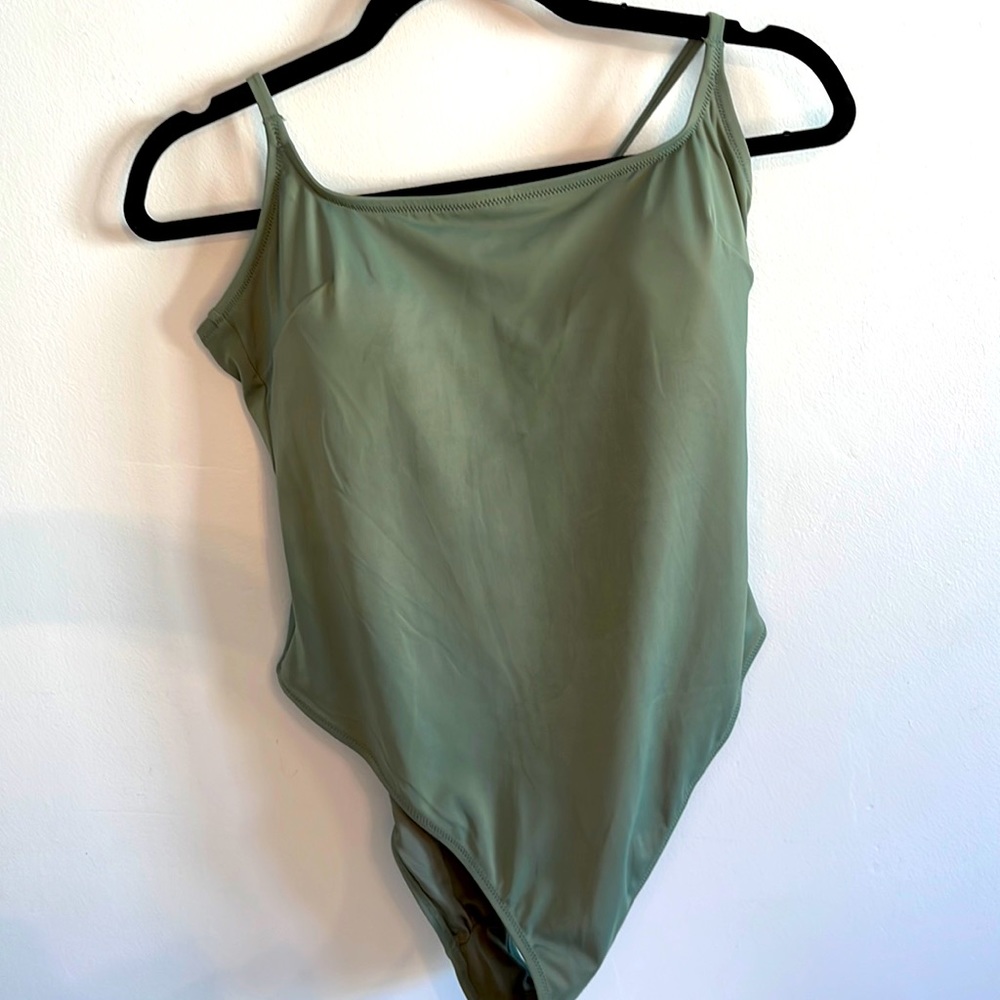 H&M Olive Green Swimsuit One-Piece Large